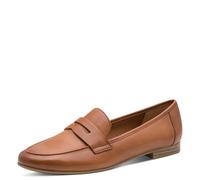 MARCO TOZZI Ciabatte donna in pelle con tacco a blocco, cognac, 41 EU