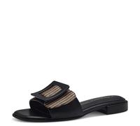 MARCO TOZZI Ciabattine Donna con Tacco a Blocco Eleganti, Nero (Black Comb), 39 EU
