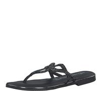 MARCO TOZZI Ciabattine Donna Infradito Glitterate, Nero (Black Metallic), 38 EU