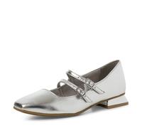 MARCO TOZZI Damen Ballerinas 2-22200-44, Ballerine Donna, Silver, 39 EU