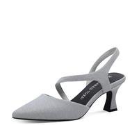 MARCO TOZZI Damen Pumps 2-29600-42, Scarpe décolleté Donna, Silver, 41 EU