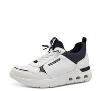 MARCO TOZZI Damen Sneaker 2-23768-44, Scarpe da Ginnastica Donna, White/Black, 39 EU