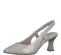 MARCO TOZZI Décolleté Slingback Donna a Punta Eleganti, Bianco sporco (Powder Patent), 40 EU