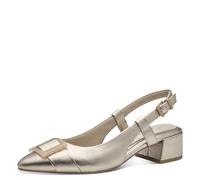 MARCO TOZZI Décolleté Slingback Donna a Punta Vegane, Beige (Platinum), 41 EU