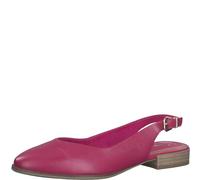 MARCO TOZZI Décolleté Slingback Donna con Cinturino Regolabile in Pelle, Rosa (Pink), 37 EU