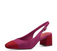 MARCO TOZZI Décolleté Slingback Donna con Tacco a Blocco Vegane, Rosa (Pink Comb), 37 EU