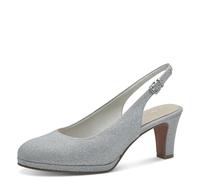 MARCO TOZZI Damen Pumps 2-29603-44, Scarpe décolleté Donna, Silver, 38 EU