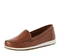 MARCO TOZZI Donna Mocassino Morbida Feel Me Soletta Pelle Moderno, Marrone (Cognac), 38 EU