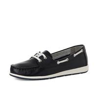 MARCO TOZZI Donna Mocassino Morbida Soletta Feel Me Pelle Morbida Fodera Interna Raffinato, Blu (Navy), 41 EU