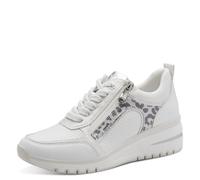MARCO TOZZI Donna Sneaker Morbida Feel Me Soletta Estraibile Morbida Fodera Interna Vegano Moderno, Bianco (White Comb), 38 EU