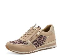 MARCO TOZZI Donna Sneaker Morbida Feel Me Soletta Estraibile Morbida Fodera Interna Vegano Moderno, Beige (Leo Beige Comb), 40 EU