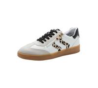 MARCO TOZZI Donna Sneaker Morbida Feel Me Soletta Estraibile Morbida Fodera Interna Vegano Moderno, Bianco (White/Leo), 39 EU
