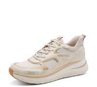 MARCO TOZZI Donna Sneaker Morbida Soletta Feel Me Estraibile Morbida Fodera Interna alla Moda, Beige (Dune Comb), 39 EU