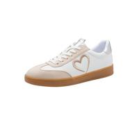 MARCO TOZZI Donna Sneaker Morbida Soletta Feel Me Estraibile Morbida Fodera Interna alla Moda, Bianco (White/Dune), 39 EU