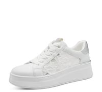 MARCO TOZZI Donna Sneaker Morbida Soletta Feel Me Estraibile Morbida Fodera Interna alla Moda, Bianco (White Comb), 40 EU