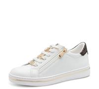 MARCO TOZZI Donna Sneaker Morbida Soletta Feel Me Estraibile Morbida Fodera Interna Moderno, Bianco (White Comb), 39 EU