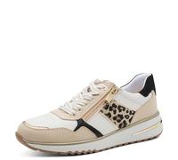 MARCO TOZZI Donna Sneaker Morbida Soletta Feel Me Estraibile Morbida Fodera Interna Moderno, Bianco (White Comb), 36 EU