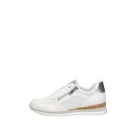 MARCO TOZZI Donna Sneaker Morbido Feel Me Soletta Estraibile Fodera Morbida Vegano alla Moda, Bianco (White Comb), 42 EU