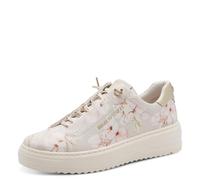 MARCO TOZZI Donna Sneaker Morbido Feel Me Soletta Estraibile Fodera Morbida Vegano Stringata, Beige (Cream Comb), 40 EU