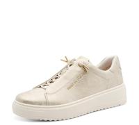 MARCO TOZZI Donna Sneaker Morbido Feel Me Soletta Estraibile Fodera Morbida Vegano Stringata, Beige (Dune Met.Comb), 38 EU