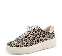 MARCO TOZZI Donna Sneaker Morbido Feel Me Soletta Estraibile Fodera Morbida Vegano Stringata, Beige (Leo Cream), 39 EU