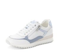 MARCO TOZZI Donna Sneaker morbido Feel Me soletta estraibile Pelle Confortevole, bianco (WHITE/POLAR), 36 EU