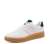MARCO TOZZI Donna Sneaker Soletta Feel Me Morbida Fodera Interna Morbida alla Moda, Bianco (White/Soft Pnk), 37 EU