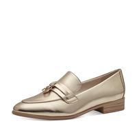 MARCO TOZZI Mocassini Donna con Tacco Eleganti Comodi, Beige (Platinum), 40 EU