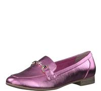 MARCO TOZZI Mocassini Donna con Tacco Eleganti, Metallico (Pink Metallic), 38 EU