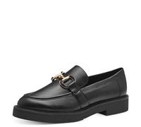 MARCO TOZZI Mocassini Donna con Tacco Eleganti Vegani, Nero (Schwarz), 37 EU