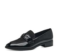 MARCO TOZZI Mocassini Donna senza Tacco a Punta Verniciati, Black Pat.Cb., 37 EU