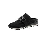 MARCO TOZZI Pantofola da Donna Feel Me Soletta Estraibile Fodera Interna Morbida Confortevole, Nero (Black Comb), 41 EU