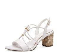 Marco Tozzi Sandali Con Tacco E Cinturino Bianco - Taglia 39 [24.5cm] Scarpe