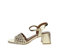 MARCO TOZZI Sandale mit Absatz 2-28382-44, Tacco Donna, Gold, 38 EU