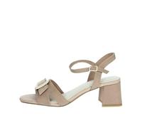 Marco Tozzi Sandali Con Tacco E Cinturino Beige - Taglia 39 [24.5cm] Scarpe