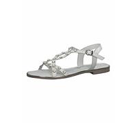 Marco Tozzi Sandalette da Donna 2-2-28120-28 in Pelle, Sandali, Pettine Bianco, 38 EU