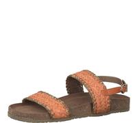 MARCO TOZZI Sandali Donna Bassi con Cinturino Regolabile Comodi, Multicolore (Mango Comb), 41 EU