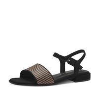 MARCO TOZZI Sandali Donna con Tacco con Cinturino Regolabile Comodi, Nero (Black Comb), 37 EU