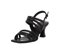 MARCO TOZZI Sandali Donna con Tacco Glitterati Eleganti, Nero (Black Comb 1), 39 EU