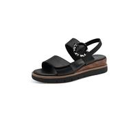 MARCO TOZZI sandalo da donna plantare Feel Me morbido vegano fodera interna morbida vegana, nero (BLACK), 36 EU