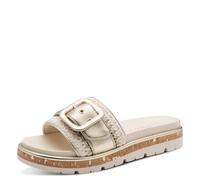 MARCO TOZZI Sandalo da donna plantare Feel Me morbido fodera interna morbida Confortevole, beige (CREAM COMB), 36 EU