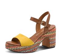 MARCO TOZZI Sandalo da donna plantare Feel Me morbido Vegano Vegano, giallo (LEMON COMB), 39 EU