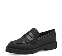 MARCO TOZZI Slipper Donna con Tacco a Blocco Classiche, Nero (Black Glitter), 42 EU