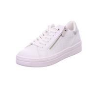 MARCO TOZZI Sneakers Donna Basse con Zip Vegane, Bianco (White Comb), 37 EU