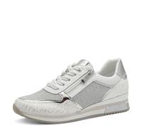 MARCO TOZZI Sneaker da Donna, 2-23713-41, Bianco/Argento, 40 EU, Bianco, 40 EU