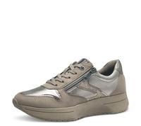MARCO TOZZI Sneaker da Donna Laced 2-23722-43, Scarpe da Ginnastica, Tortora Comb, 37 EU