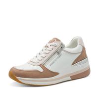 MARCO TOZZI Sneaker da Donna Morbido Feel Me Soletta Estraibile Morbida Fodera Interna di Tendenza, Bianco (White/Nude), 41 EU
