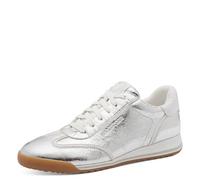 MARCO TOZZI Sneaker da Donna Morbido Feel Me Soletta Estraibile Morbida Fodera Interna di Tendenza, Metallico (Silver), 37 EU