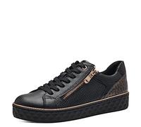 MARCO TOZZI Sneaker da Donna Piatte e vegane per Il Tempo Libero Color Nero (Black Comb) 38 EU