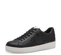 MARCO TOZZI Sneaker da Donna Piatte e vegane per Il Tempo Libero Color Nero (Black Comb) 39 EU